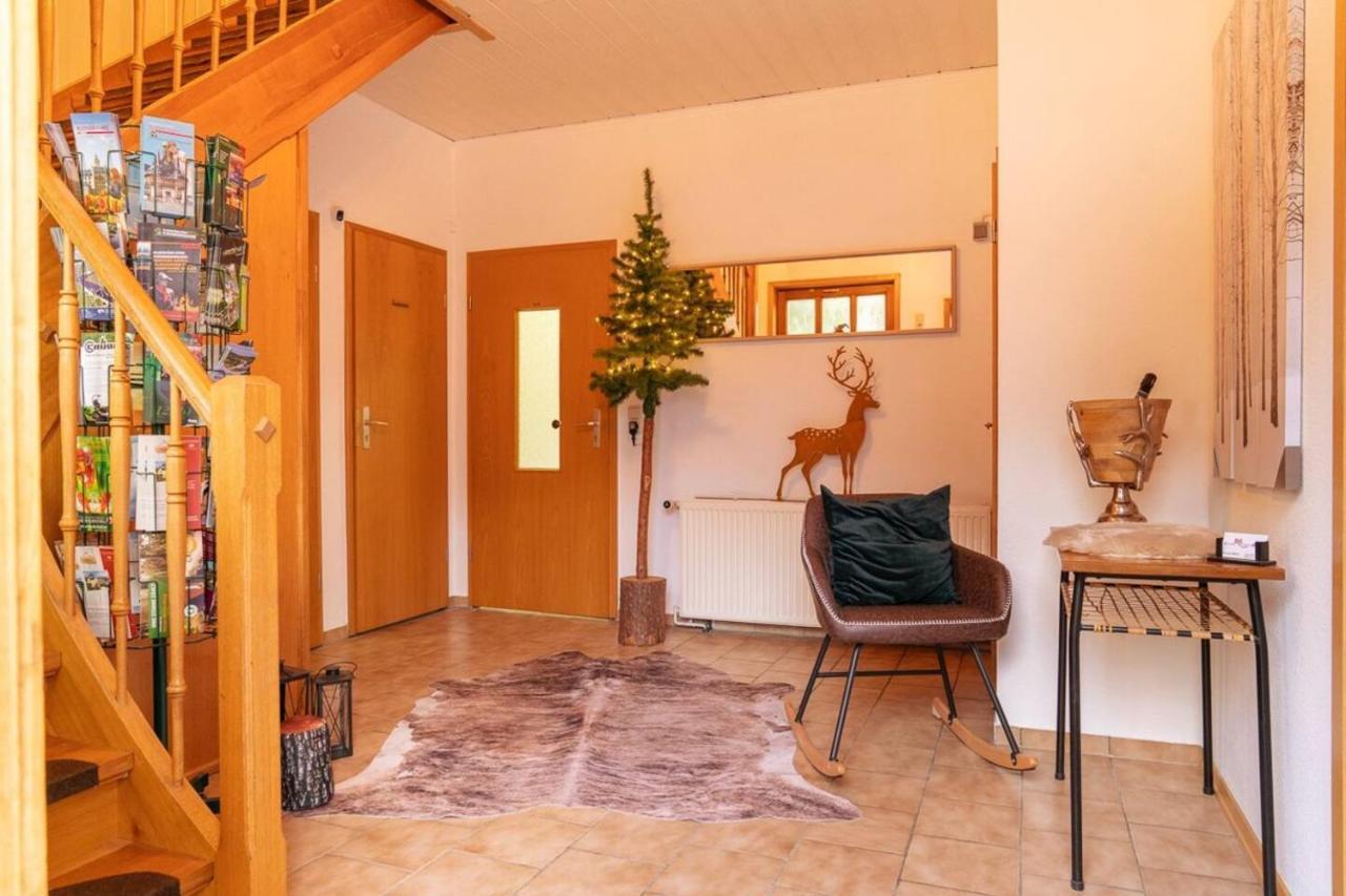 Das Waldseechalet Maerchenhafter Waldseeblick - Moderne Wohnung Mit Infrarotsauna Hasselfelde Exteriör bild