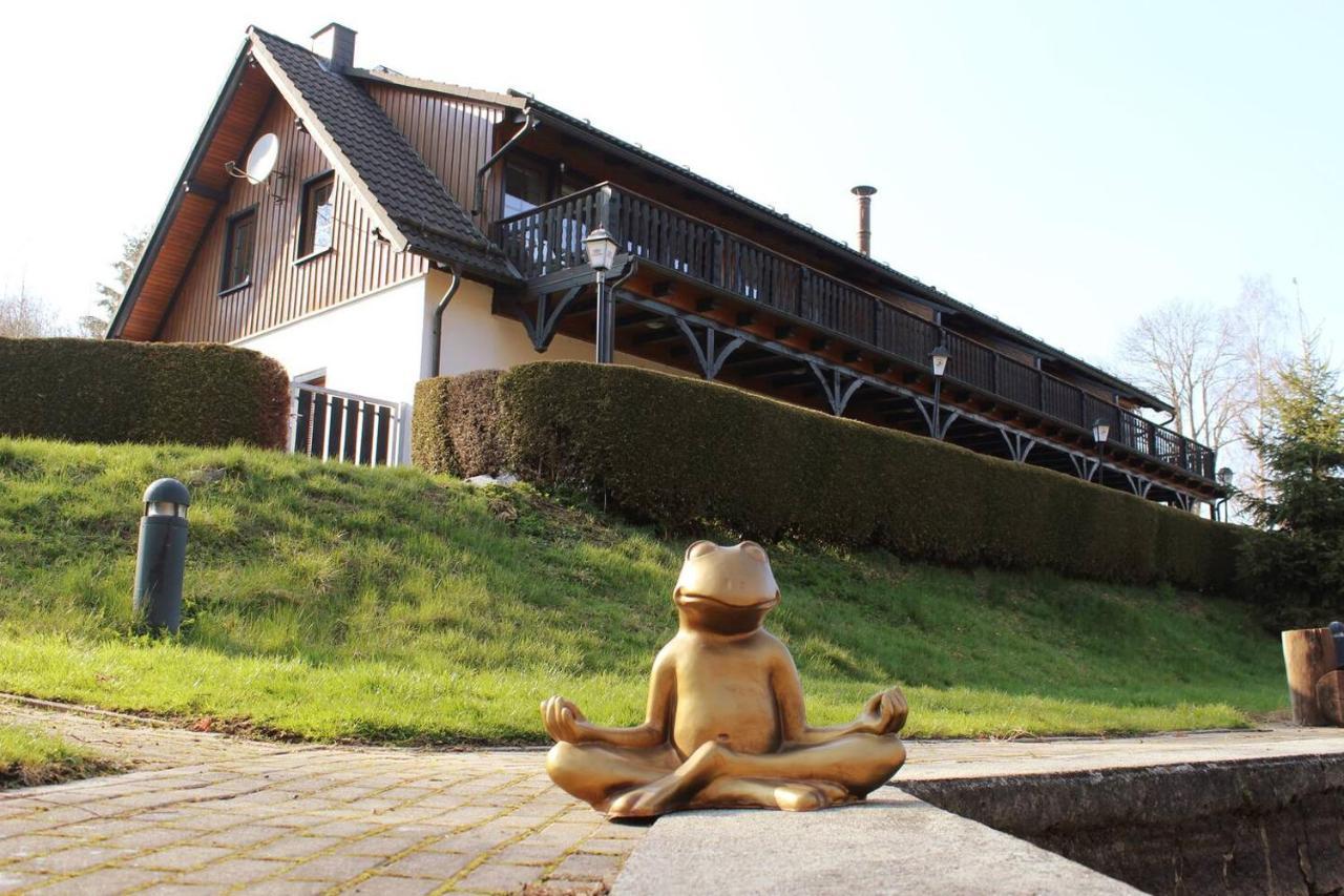 Das Waldseechalet Maerchenhafter Waldseeblick - Moderne Wohnung Mit Infrarotsauna Hasselfelde Exteriör bild